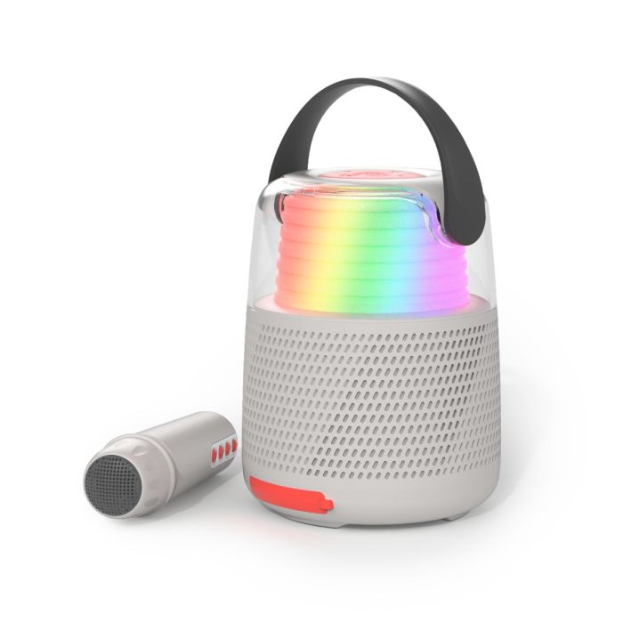 MOB - Ein leuchtender Bluetooth Karaoke-Lautsprecher mit einem Mikrofon und total verrückten Soundeffekten - klingt gut oder?